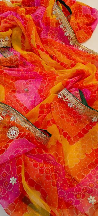 Bandhani  saree